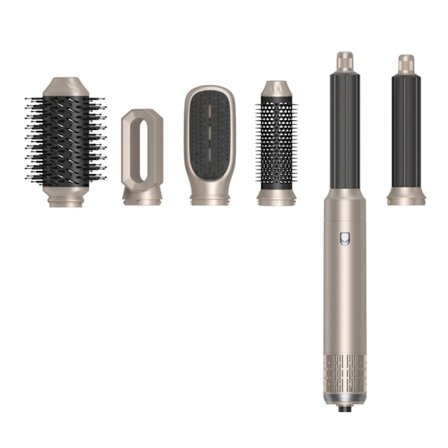 6-i-1 Gylden Varmluftsbørste - Multifunktionel Hårstyler til Alle Hårtyper