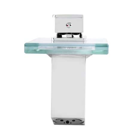 LED 3 farveskiftende belysning vandfald vandhane glasvask blandingsbatteri til badeværelse/køkkener