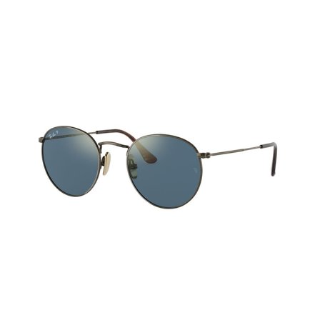 Ray-Ban Round Titanium -Aurinkolasit - Brown Round - Ray-Ban RB8247 9207T0 5021