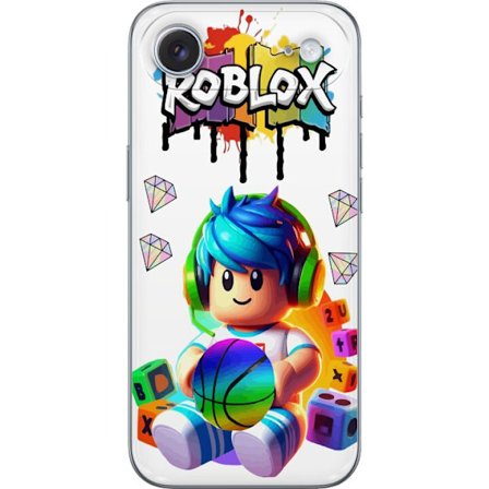 Yhteensopiva Puhelinkuori Apple Apple iPhone 17 Air Värikäs Roblox-kuvitus pelihahmolla, leluilla ja energialla, täydellinen pelifaneille ja modern