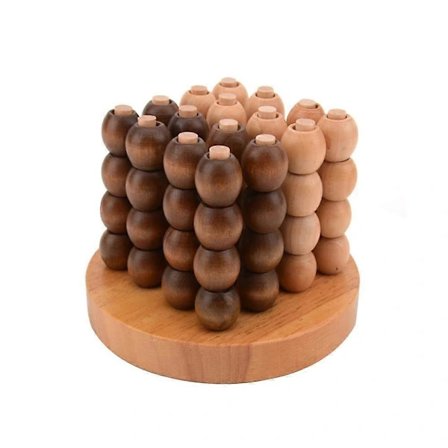 3D-pusselträdspel lämpligt för vuxna och barn - Connect Four - Spatialt resonemang
