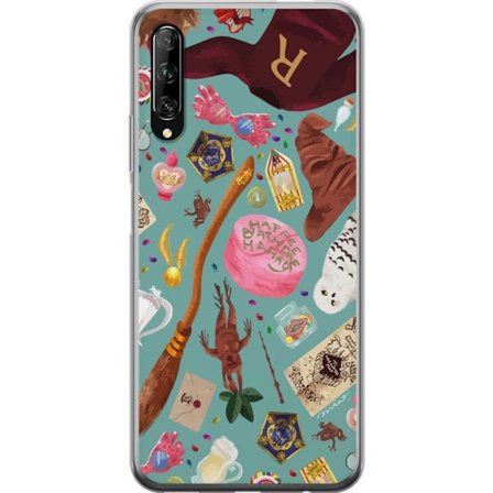 Yhteensopiva Puhelinkuori Huawei Huawei P smart Pro 2019 Maaginen kuvaus velhon sauva, hatun ja mielikuvituksellisten esineiden kanssa leikkisässä s