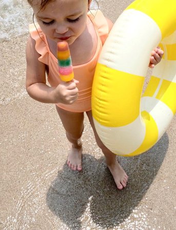 Petites Pommes Anna Swim Ring - Yellow - 3-6Y Max. weight: 30 kg