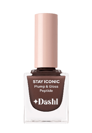 DASHL Stay Iconic Plump & Gloss Peptide Nagellack Unisex Brun 10ML
