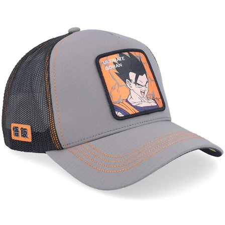 Capslab - Grå trucker Caps - Dragon Ball Gohan Grey Premium A-Frame Trucker @ Hatstore