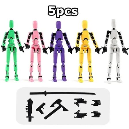 2/3/9 ST-Lyckliga Dockor 13 Dukke, Flere Stylingkombinasjoner Robotmodell, Billig Julegave, Kul Robotdukke Skrivebordsdekorasjon