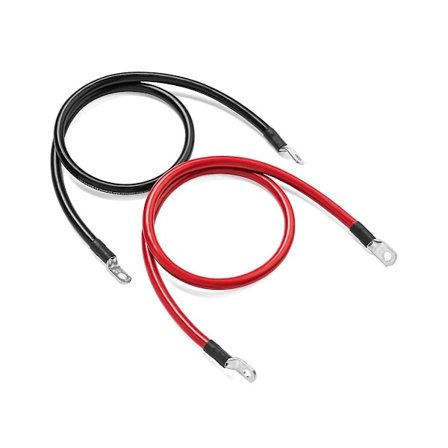 Batteri Inverter Kabelset Med Terminaler 8 Awg Mjuk