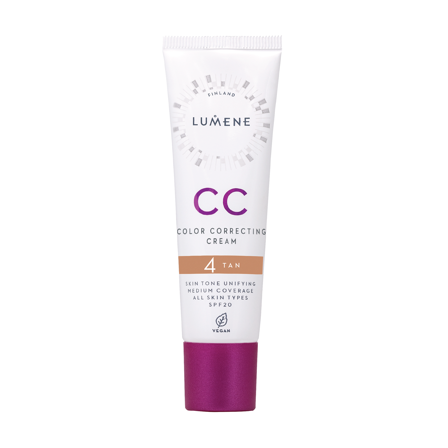 Lumene CC Color Correcting Cream SPF20, 5 Deep Tan, 30 ml