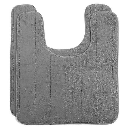 2 stk Toalettmatte Absorberende Baderomsmatte Langsom Gjenoppretting Toalett U-formet Pute_Spesielle gaver