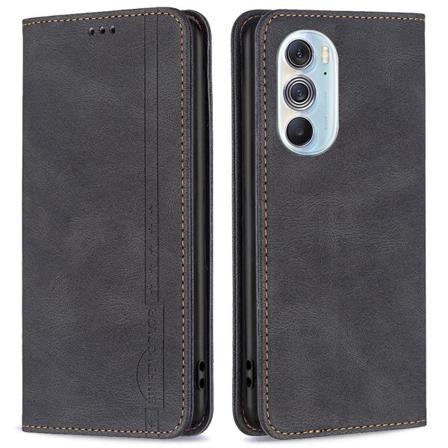 Motorola Edge 30 Pro Plånboksfodral - Svart Svart