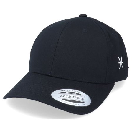 Astrology - Svart adjustable Keps - Pisces Sodiac Sign Black Curved Adjustable @ Hatstore