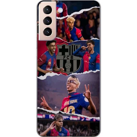 Kompatibelt Mobilskal till Samsung Samsung Galaxy S21 Yamal Fotboll Spelare Barcelona