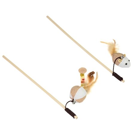 Kattleksak på pinne mix