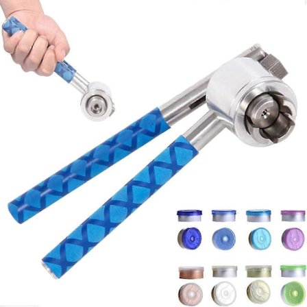 13/15/20mm Vial Crimper, For Full Aluminum/Aluminum-Plastic Cap, 304 Rustfritt Stål Materiale, Håndholdt - Medisinsk Crimper/Flaskekork Krympeverktøy