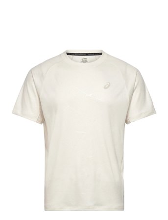 Asics Game All Over Print Ss Top - Cream - S