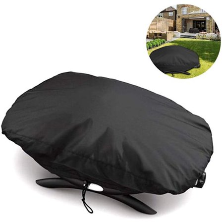 Grillovertræk til Q100 / Q1000-serien, grillovertræk vandtæt BBQ-overtræk beskyttelsesovertræk hætte presenning, 67,1 44 32cm