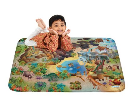 ACHOKA Lekmatta dinosaurier - Lyreco - Skolmöbler och inredning - Mattor - Mattor - Aktivitet