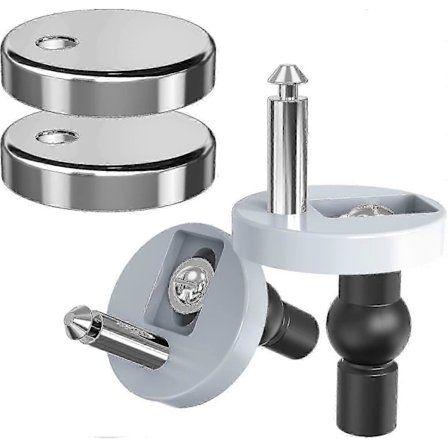 Snabbfäste Toalettsits, Snabbfäste Toalettsitsgångjärn Toppfästen Universella Toalettsitsgångjärnsfästen För WC Toalett Blinda Hål 2 Pac