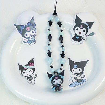 e Kuromi Melody Phone Chain Charm Sanrio Phone Rope Knot Cellph