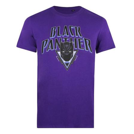 Black Panther Herr Shield Logo T-shirt M Lila