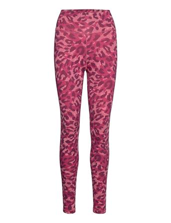 Believe This Graphic Long Tights W Pink Adidas Performance
