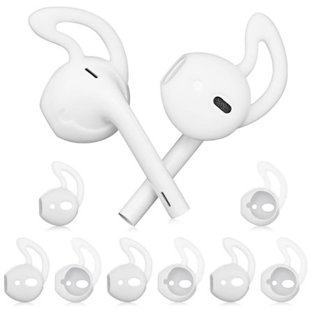 Airpods-korvakoukut, 5 paria silikoniset pehmeät korvakoukut, liukumattomat urheilukorvakärjet, yhteensopivat Airpods-laitteiden kanssa, ultraringan 