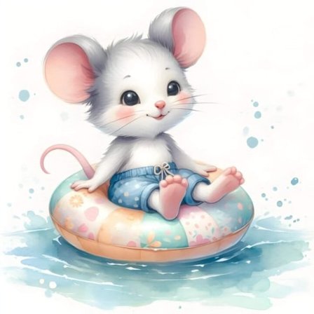 Musfamilj Affisch A4