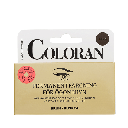 Coloran Ögonbrynsfärg Lösögonfransar & färgning Dam Brun 7 G + 8 ML