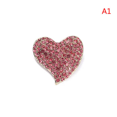 Rhinestone Love Heart Broscher För Lady Classic Party Office Br