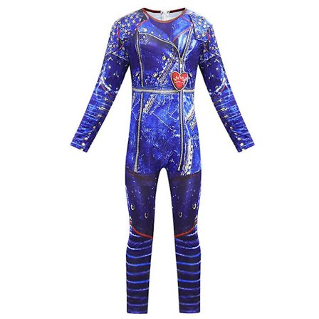 Descendants 3 Evie Barn Jente Cosplay Kostyme Fest Jumpsuit Finkjole