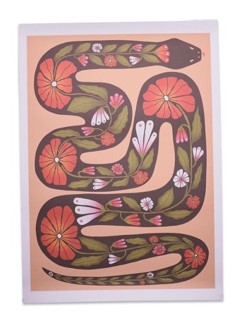 Aparte Works | Aparte X Rebecca Zwanzig - Snake | 50X70CM