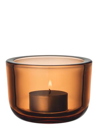 Valkea Teal.cand 60Mm Home Decoration Candlesticks & Tealight Holders Tealight Holders Orange Iittala