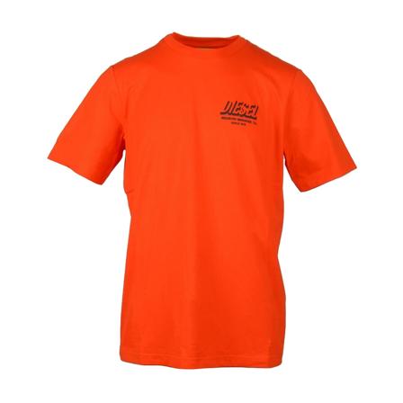 Diesel T-Shirts , Oranje , Heren , Maat: L