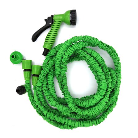 Utdragbar Vattenslang med Munstycke, 5-15 meter
