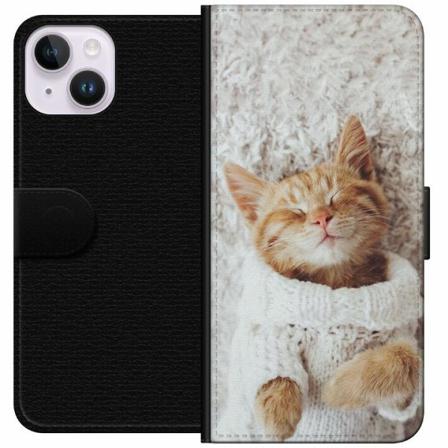 Apple Iphone 14 Plus Plånboksfodral Katt