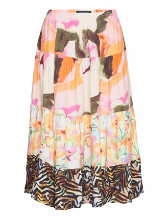 Isadora Delphine Patched Skirt Patterned French Connection