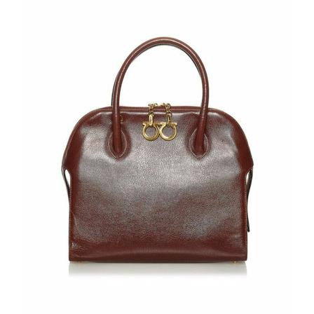 Salvatore Ferragamo Pre-owned, Leather Handbag Bruin, Dames, Maat:ONE Size
