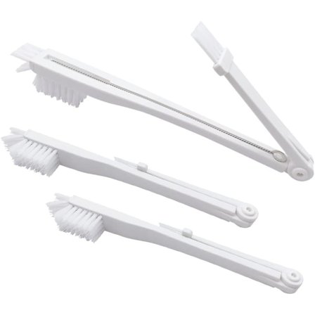 Multifunktionella flaskrengöringsbørster - 3-delt flaske- og sugerørsbørste sæt, sprækkedetaljebørste, til brug i hjemmet og på badeværelset