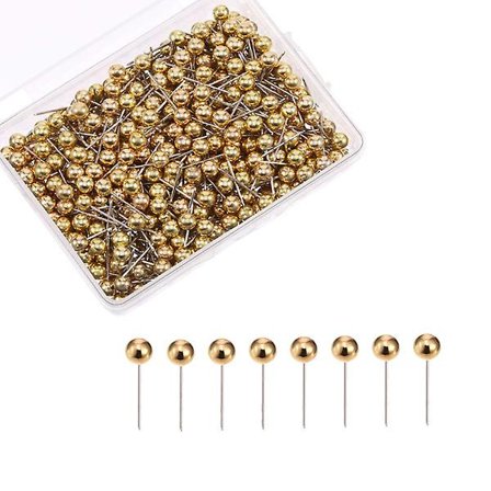 400 kpl Karttalippu Neulanuppineulat Merkitsemiseen Kiinteät Muoviset Metallipalloneulat Karttaneulat Kotiin, Toimistoon, Kouluun