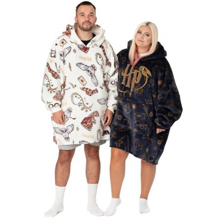 Harry Potter Unisex Teppedress Genser med Blå Brodert Logo