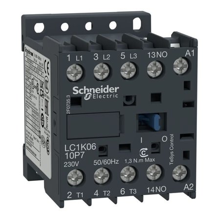 Schneider Electric LC1K0610M7 Kontaktor 3-polet, 1 sl, Elfordeling & strømforsyning