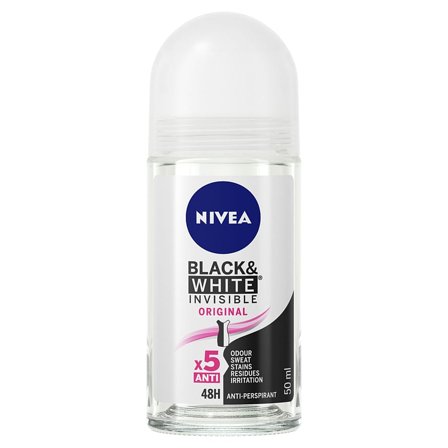 NIVEA Invisible Black & White Clear Deo Roll-On 50 ml, Parfumer & Dufte, Til Hende, Deodorant
