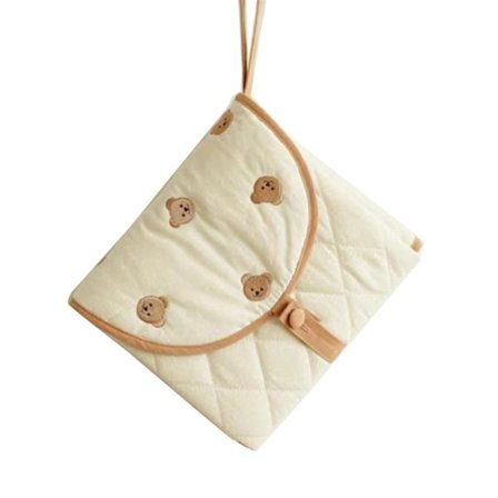 Bærbar Sammenleggbar Stellematte for Baby, Vanntett Bleieunderlag for Spedbarn, Bleieskift, Nyfødtgave