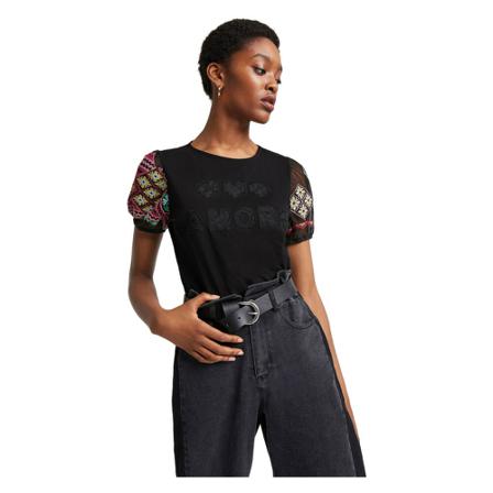 Desigual T-shirts Sort, Dame