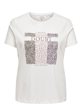 ONLY Carmakoma | Carbrinna Life Ss Reg Tee Jrs | 54