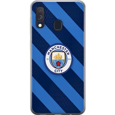 Kompatibelt Mobilskal till Samsung Samsung Galaxy A40 Paris Saint-Germain klubbmärke med Eiffeltorn, blå cirkulär logotyp med röd mittlinje och de