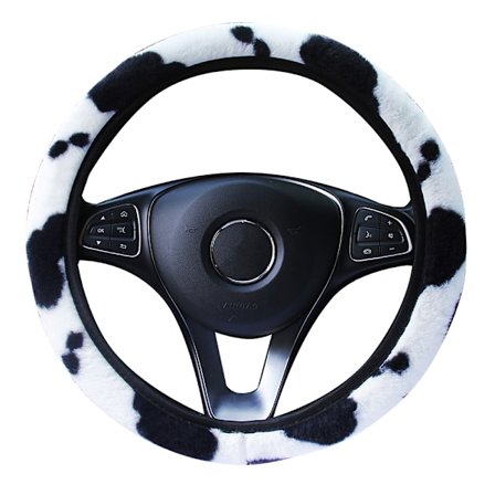 Plush-ohjauspyörän suojus, universaali 37-38cm