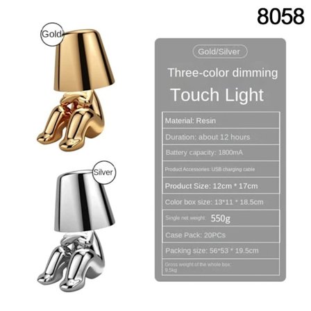 Bordslampa Golden Man 8058 8058