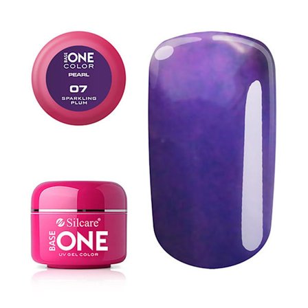 Base one - UV Gel - Pearl - Sparkling plum - 07 - 5 gram