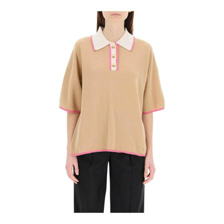 Loulou Studio Polo t-shirt inbo, Dame